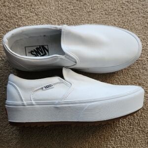 Vans Classic White Slip-On Shoes